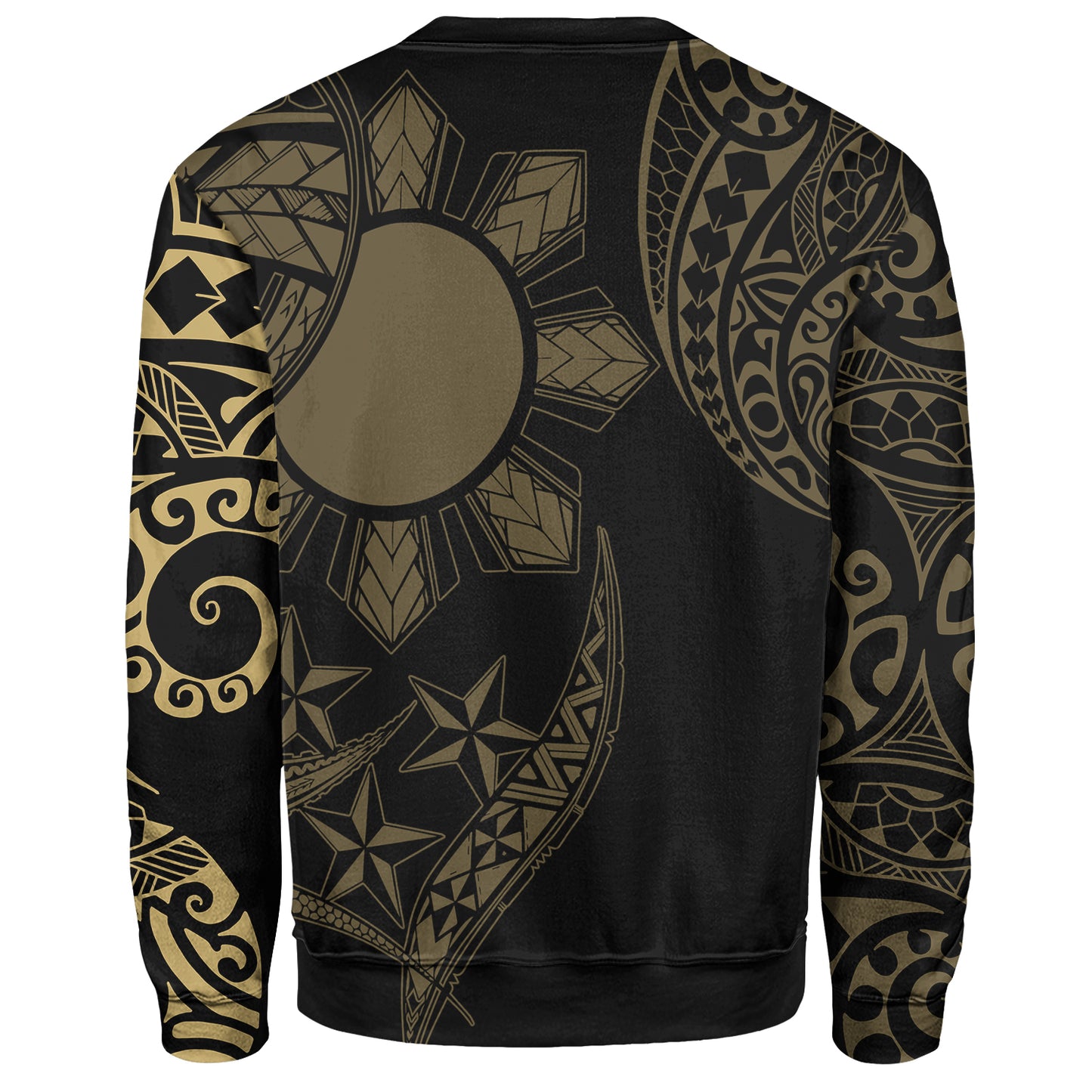 Philippines Sweatshirt Tribal Sun In My Heart Gold