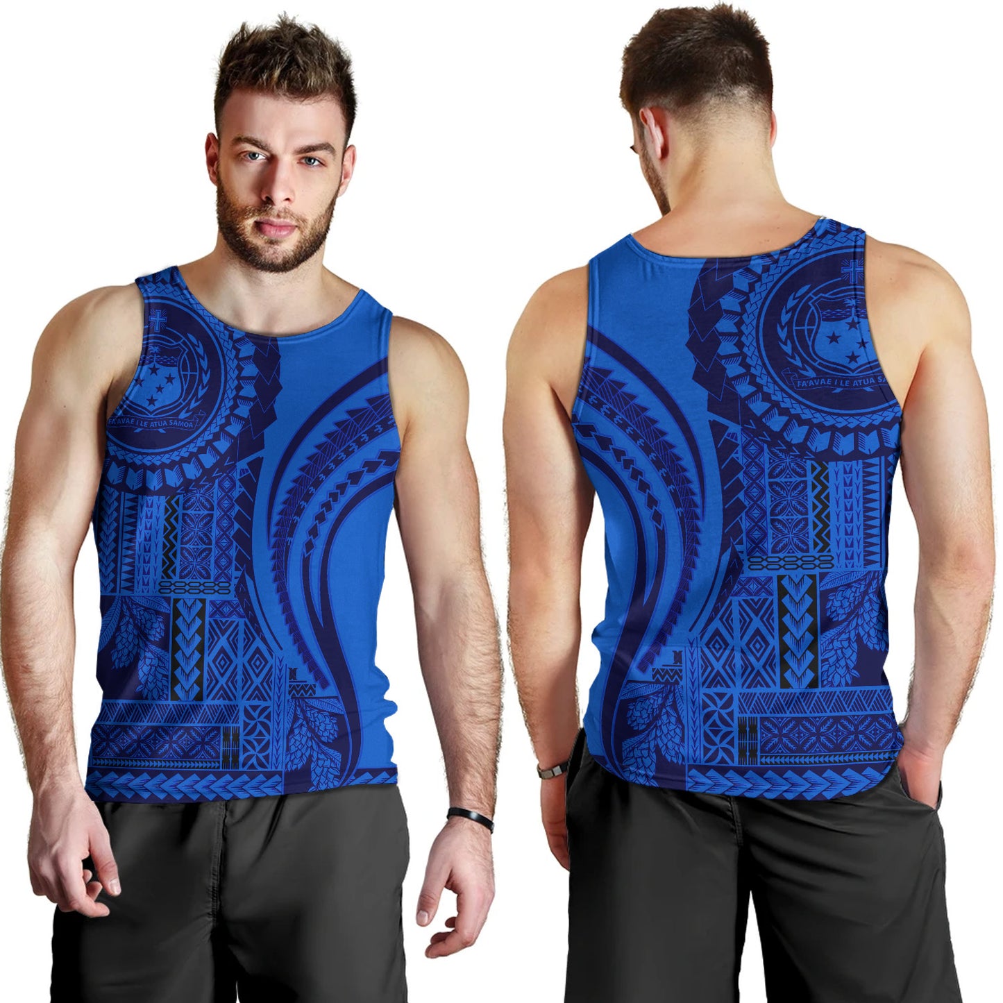 Samoa Tank Top Seal Samoan Siapo Blue Design