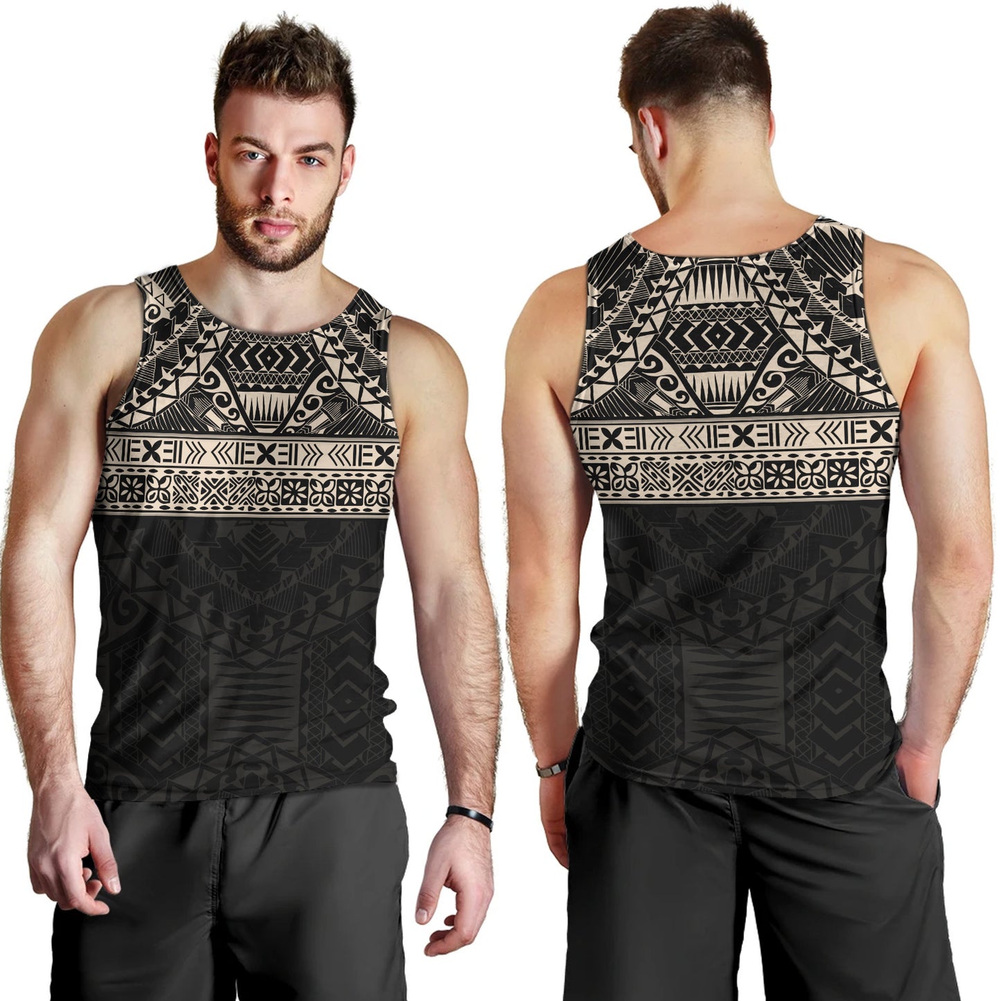 Polynesian Tank Top Traditional Tribal Tattoos