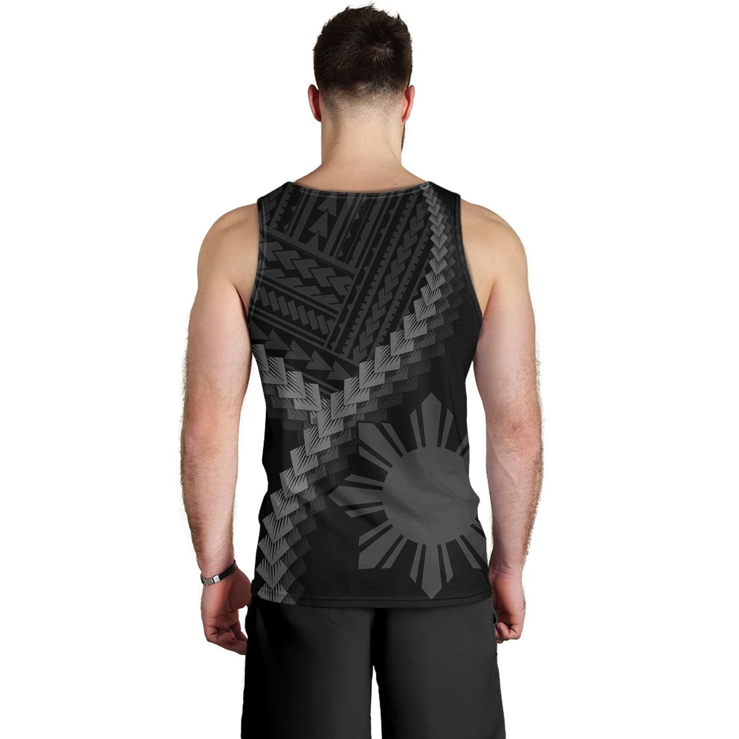 Philippines Filipinos Tank Top Filipinos Sun Polynesian Tattoo Style