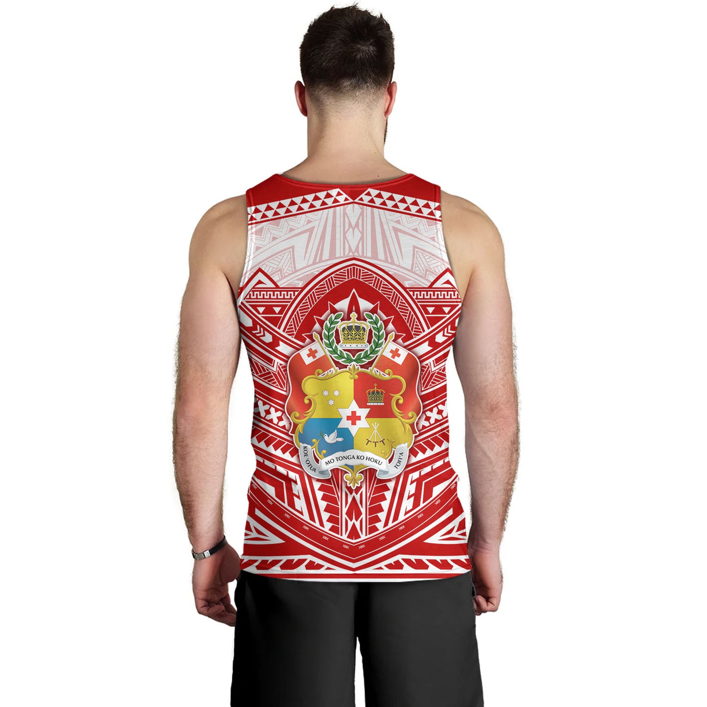 Tonga Tank Top Seal Tribal Flag Color Design