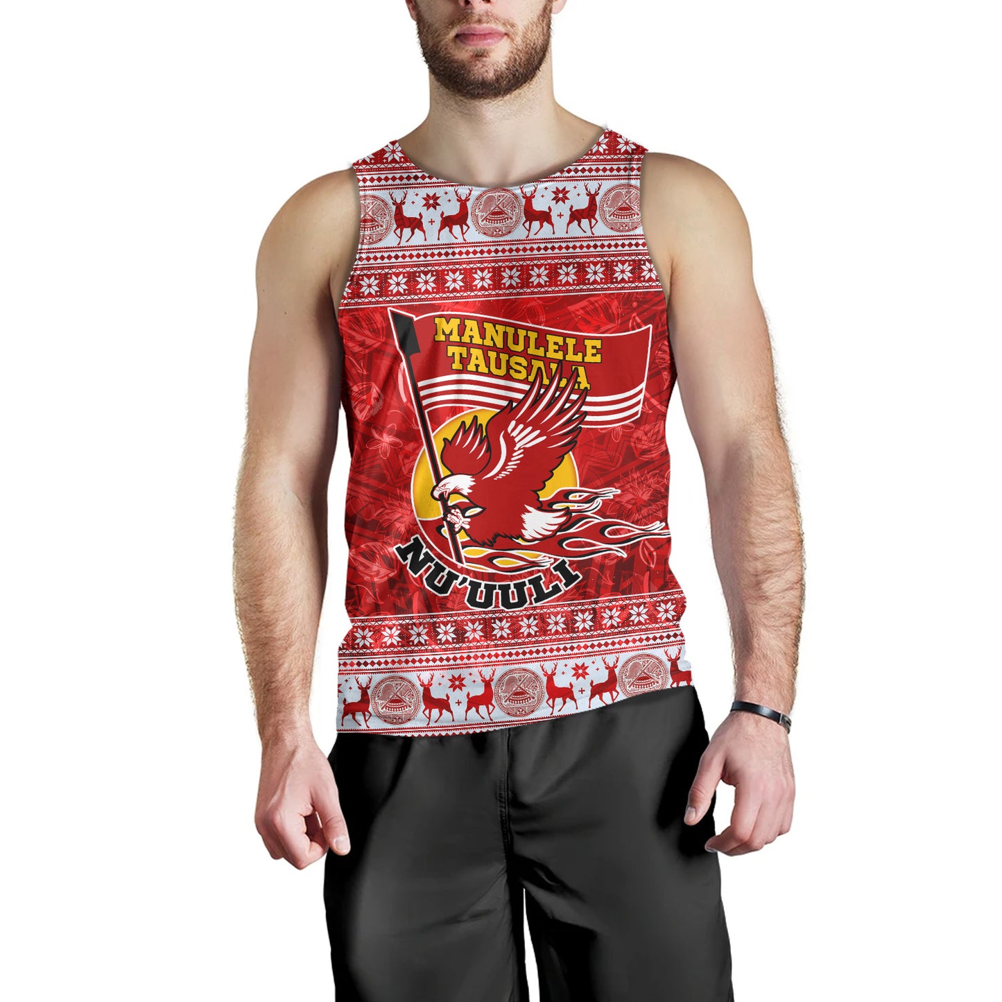 American Samoa Tank Top Nu'uuli Christmas Style