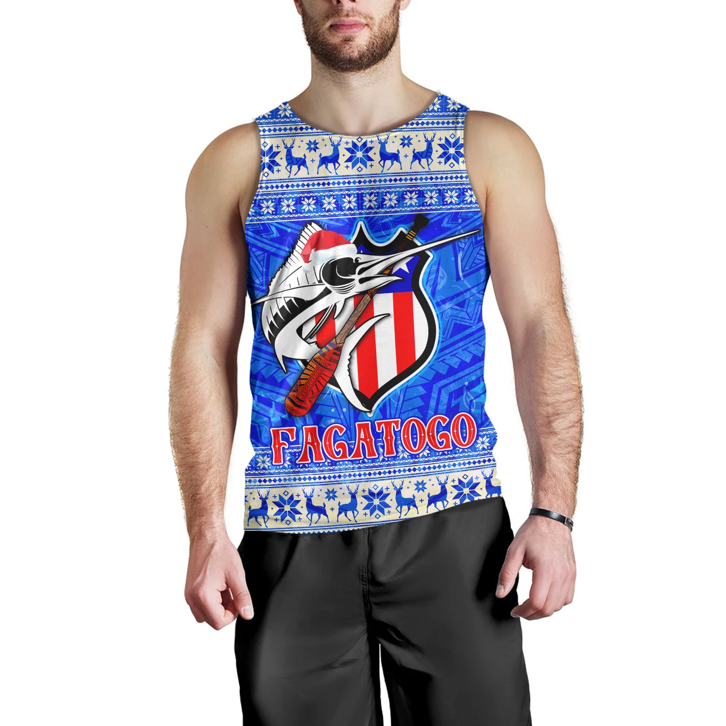 American Samoa Tank Top Fagatogo Christmas Style