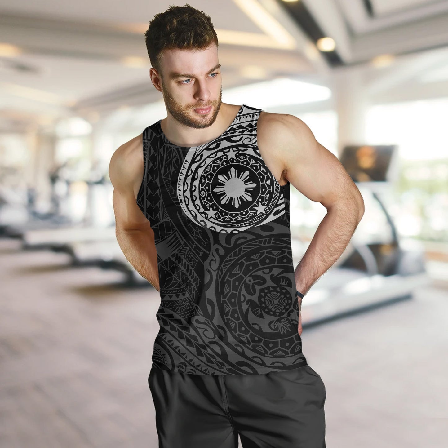 Philippines Filipinos Polynesian Tattoo Style Tank Top