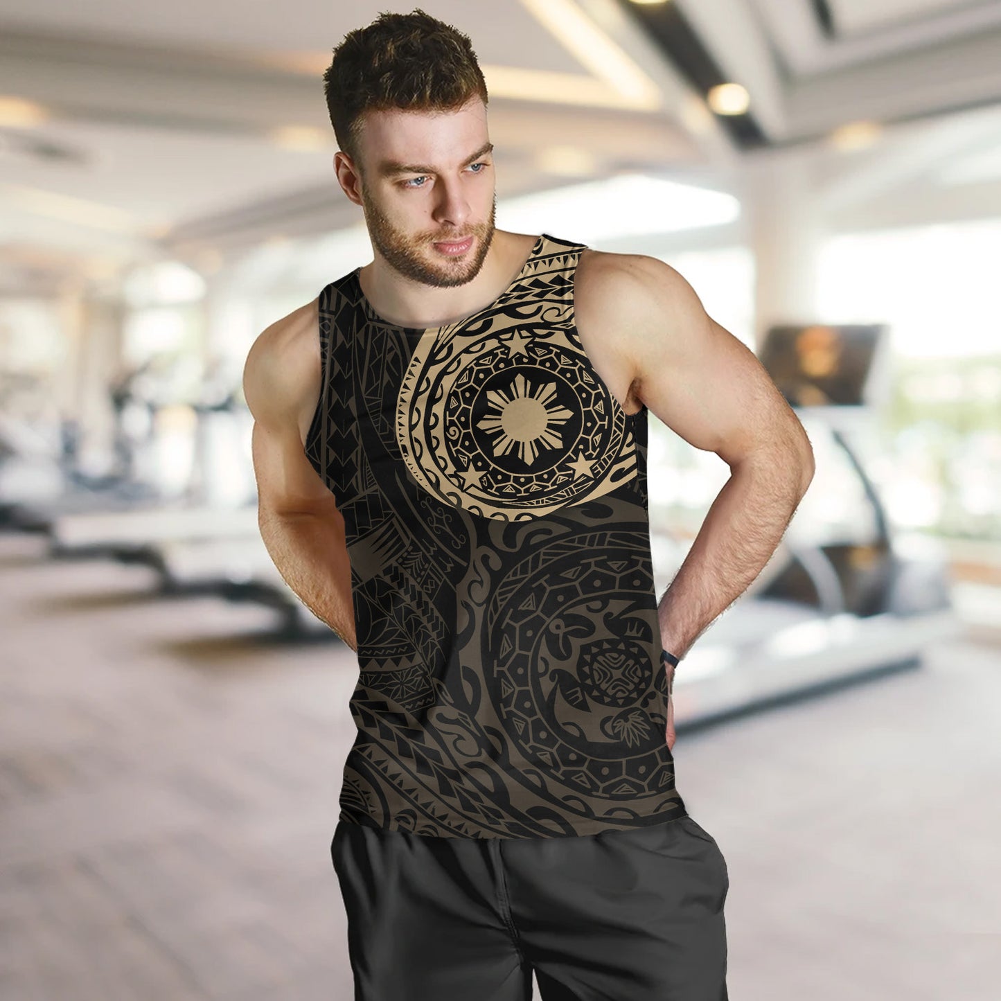 Philippines Filipinos Polynesian Tattoo Style Tank Top