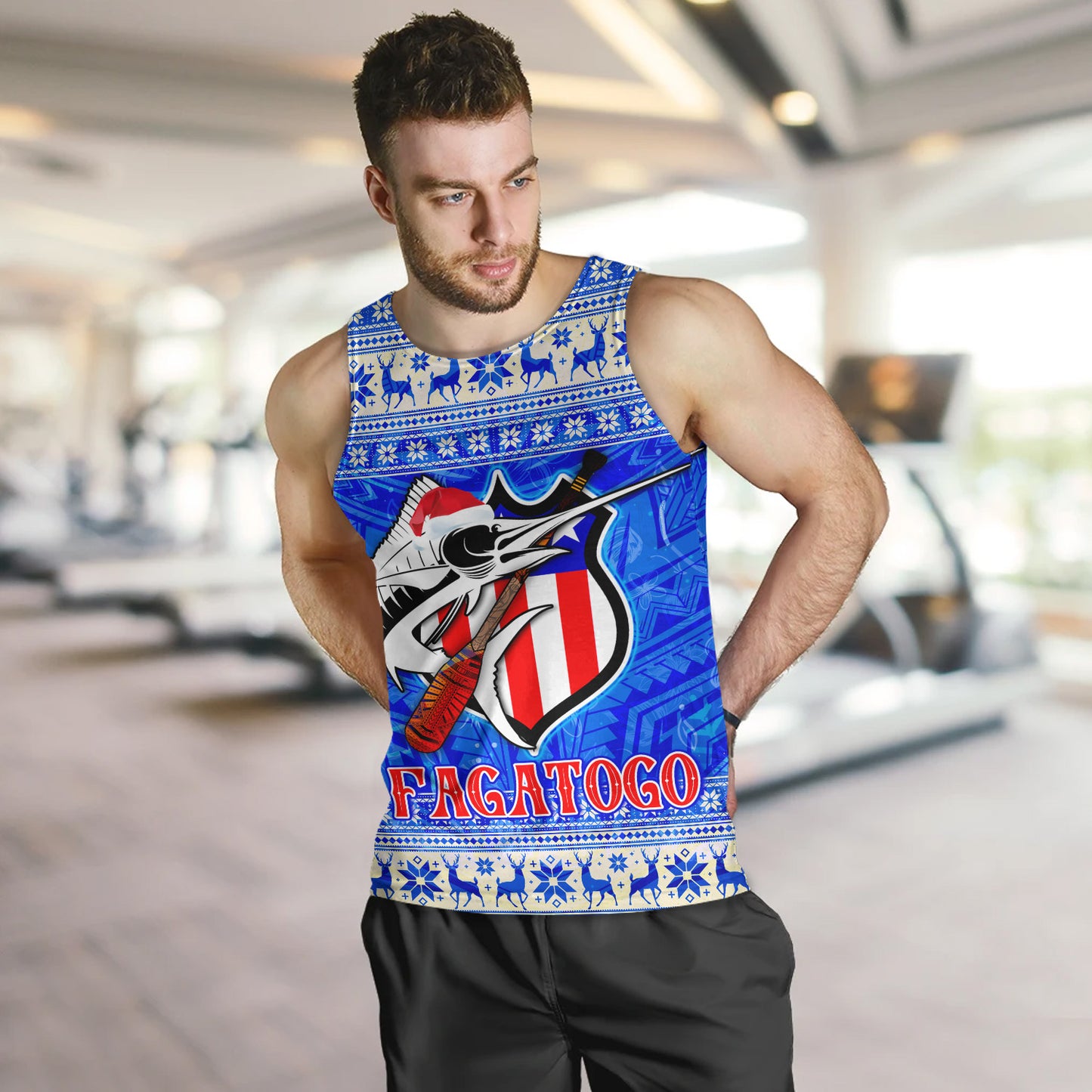 American Samoa Tank Top Fagatogo Christmas Style