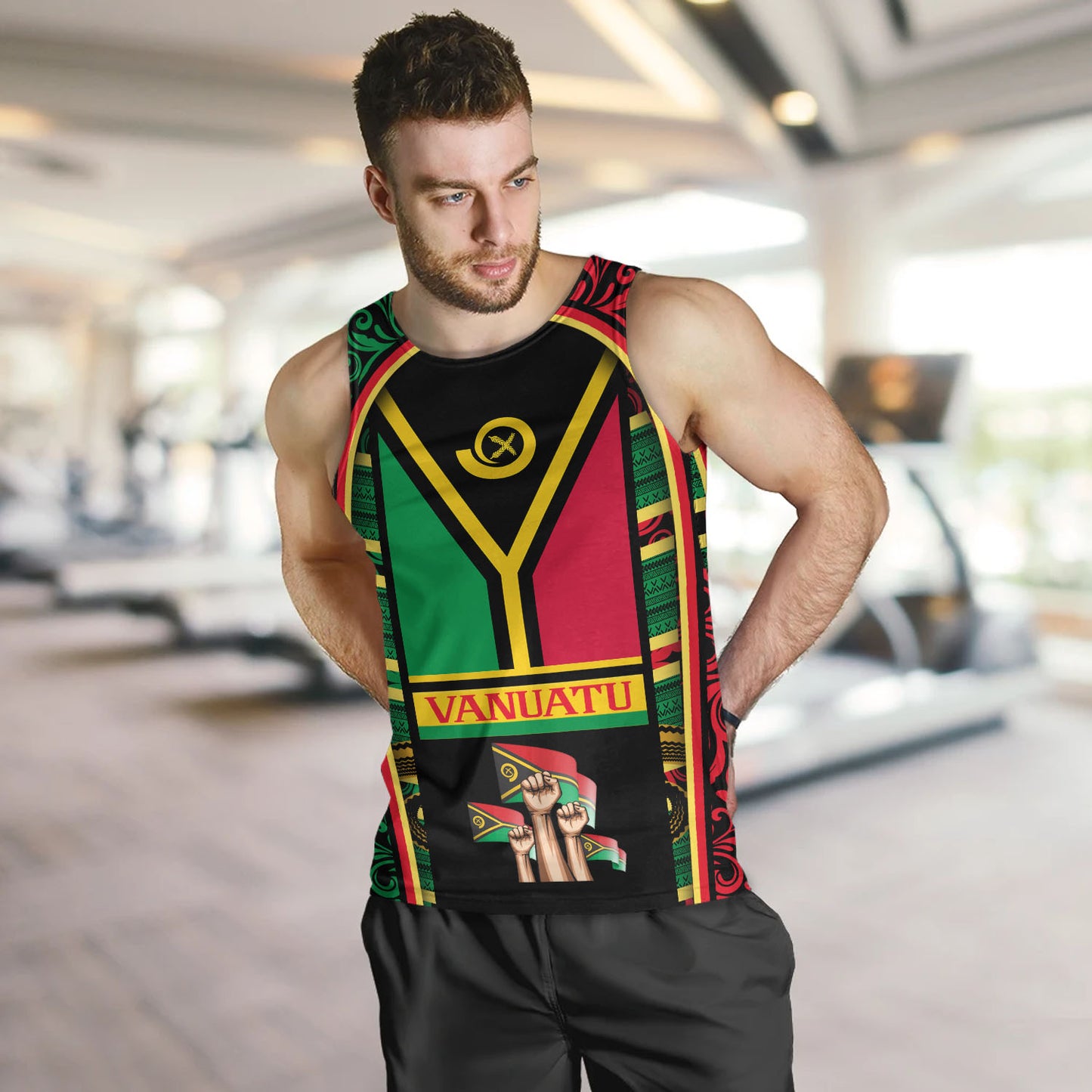 Vanuatu Tank Top Happy Independence Day Vanuatu Design