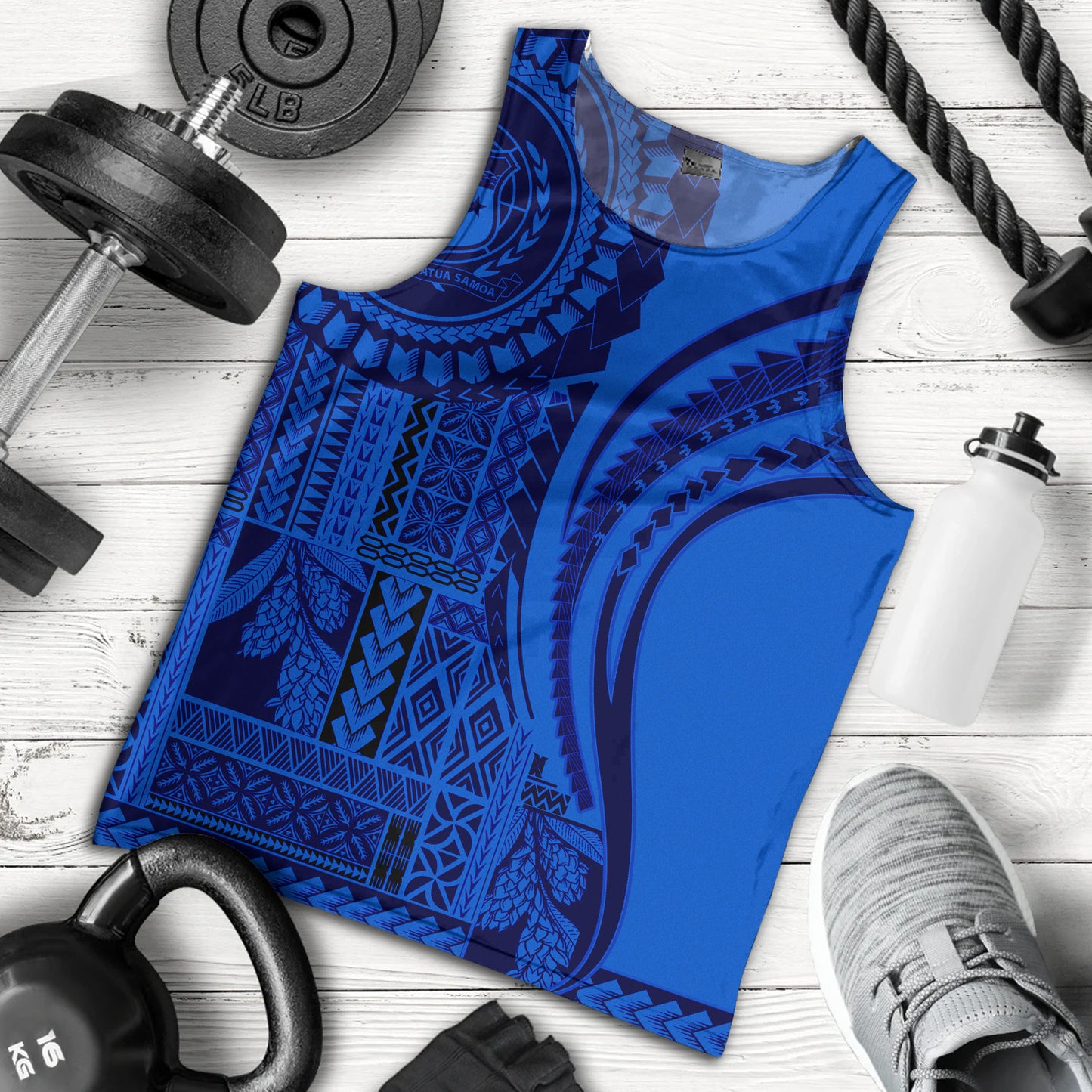 Samoa Tank Top Seal Samoan Siapo Blue Design