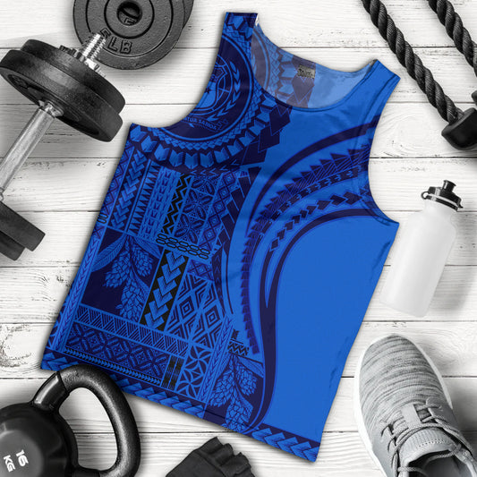 Samoa Tank Top Seal Samoan Siapo Blue Design