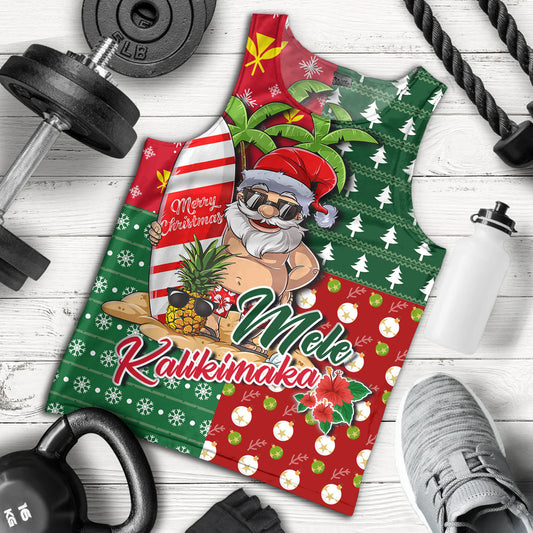 Hawaii Tank Top Mele Kalikimaka Hawaii Christmas Patterns