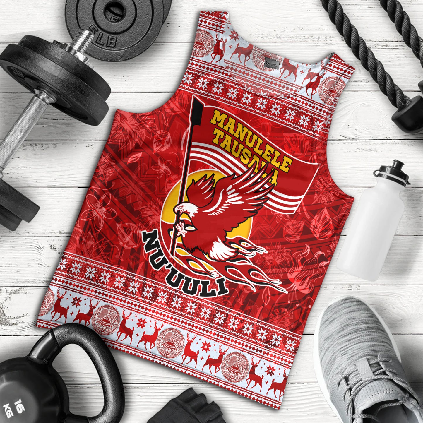 American Samoa Tank Top Nu'uuli Christmas Style