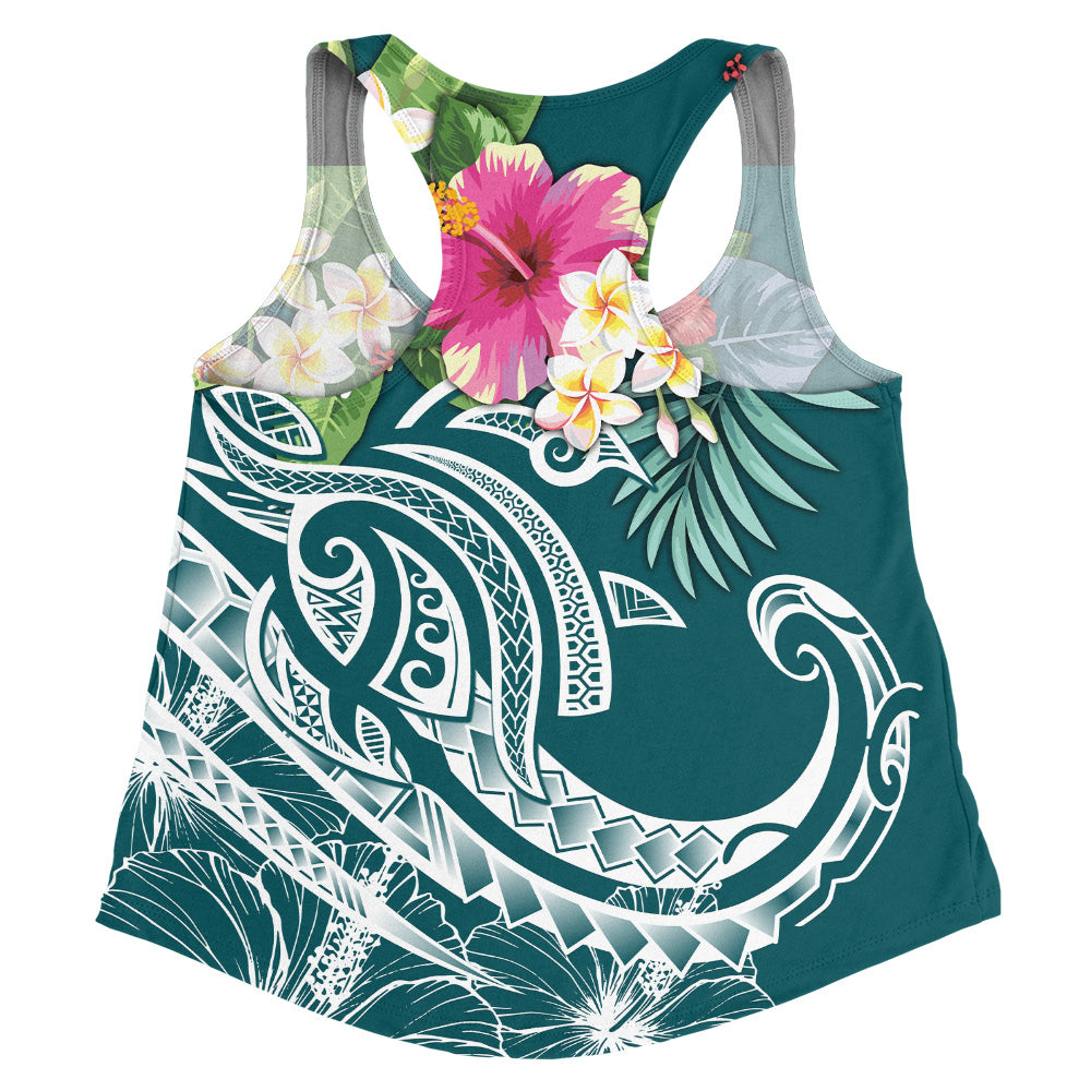 Polynesian Women Tank Summer Plumeria