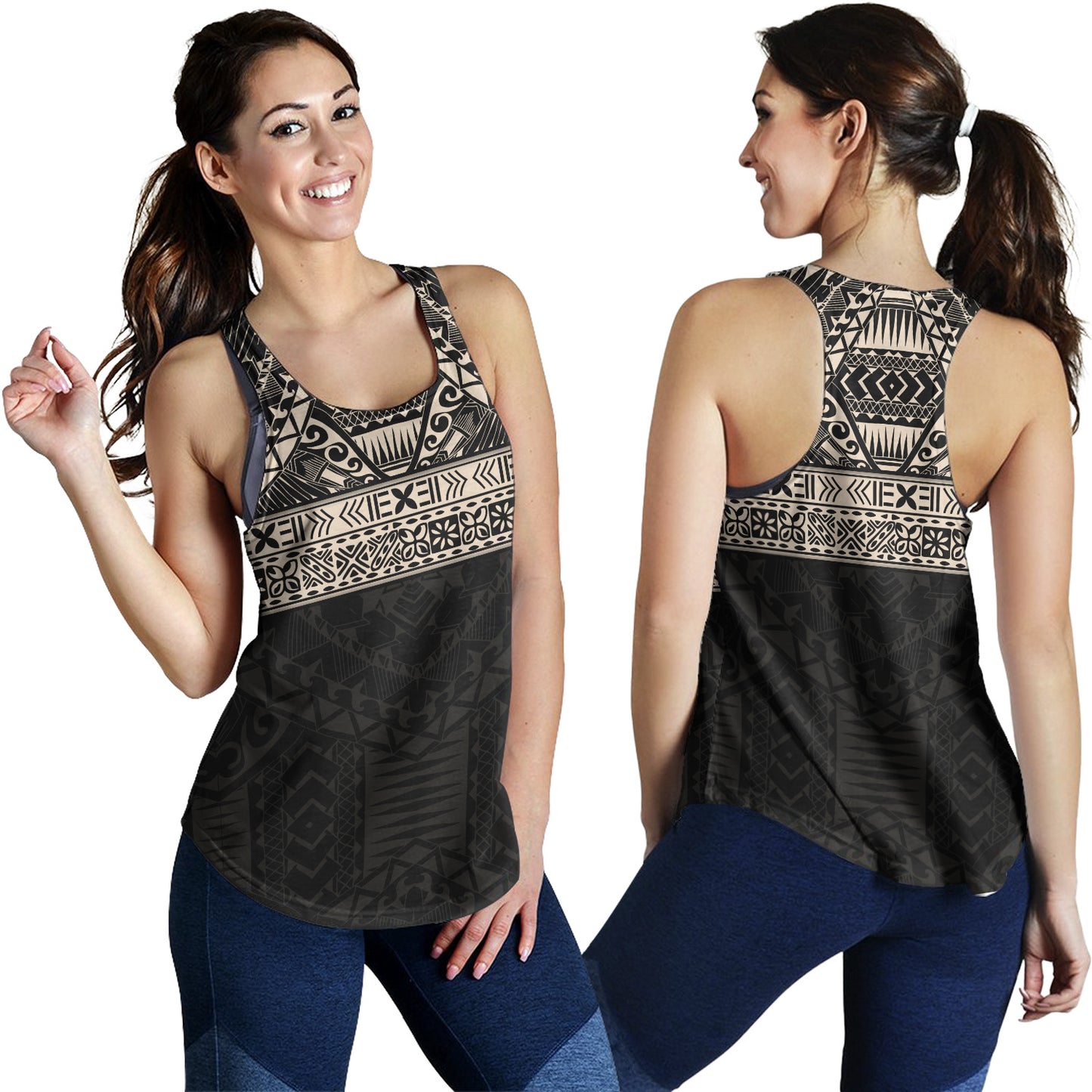 Polynesian Women Tank Traditional Tribal Tattoos
