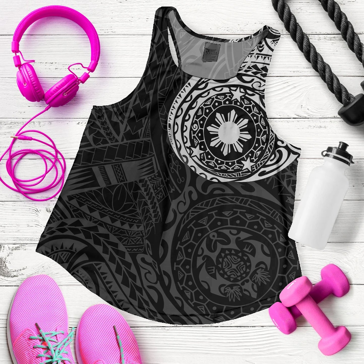 Philippines Filipinos Polynesian Tattoo Style Women Tank