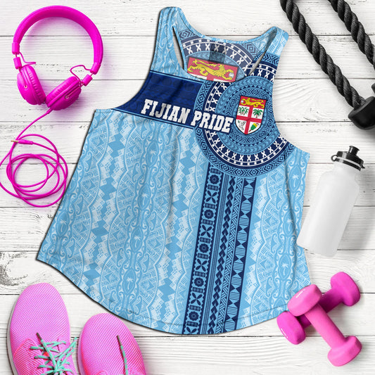 Fiji Women Tank - Custom Forever Fiji Tapa Pattern Design