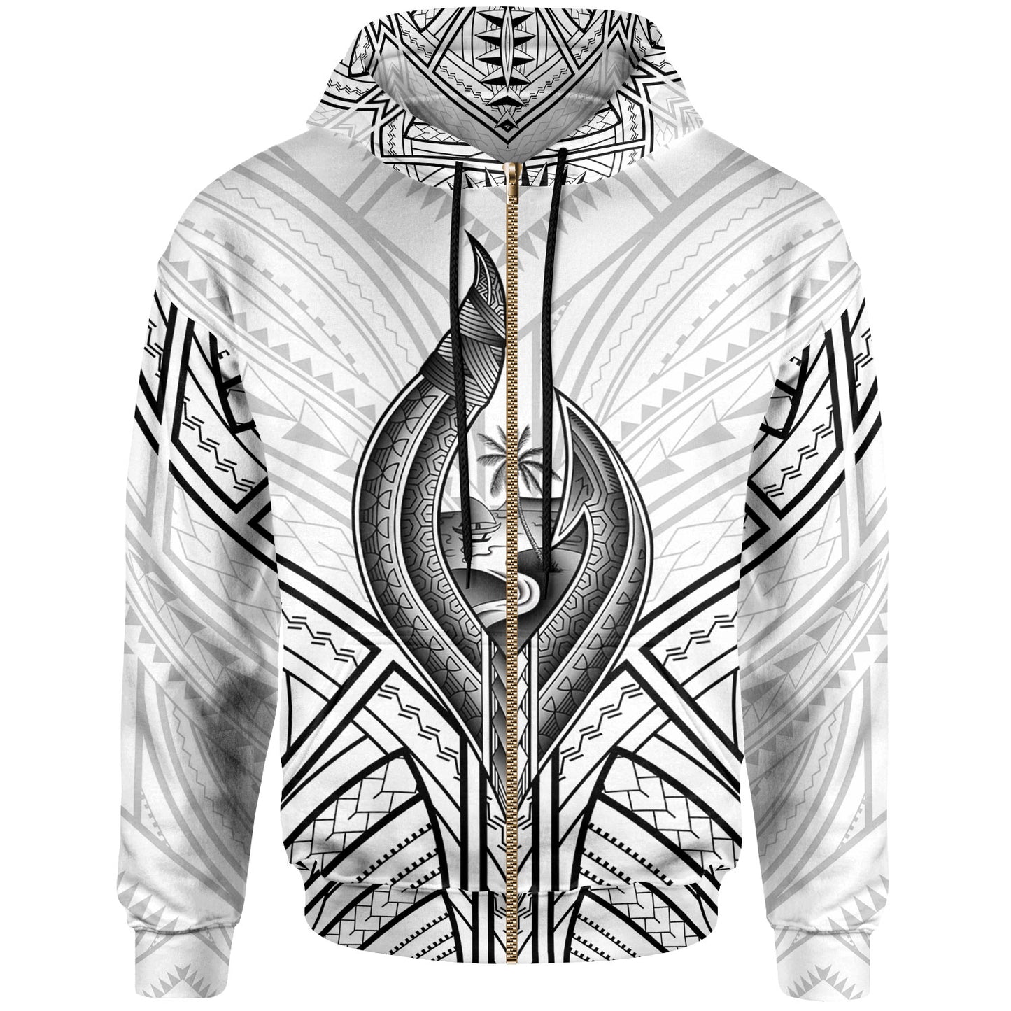 Guam Hoodie - Guam Seal Chamorro Tribal