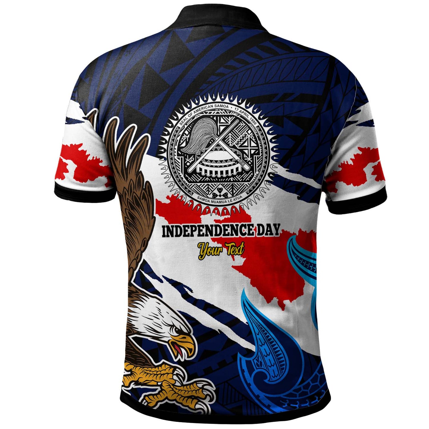 American Samoa Polo Shirt - Custom Happy Independence Day Samoa  with Polynesian Culture