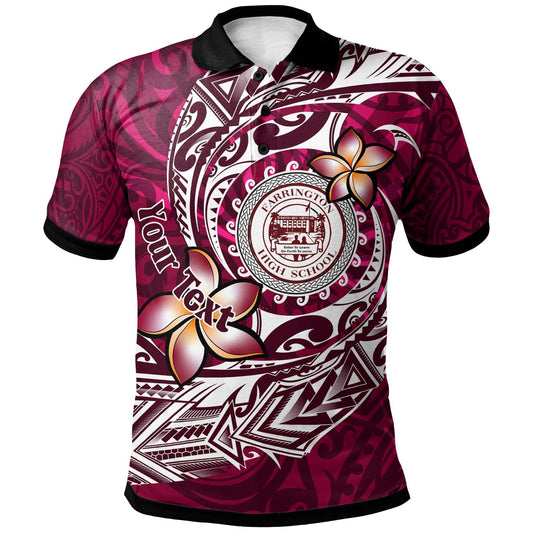 Hawaii Custom Personalised Polo Shirt - Farrington High School Maroon Polynesian Patterns