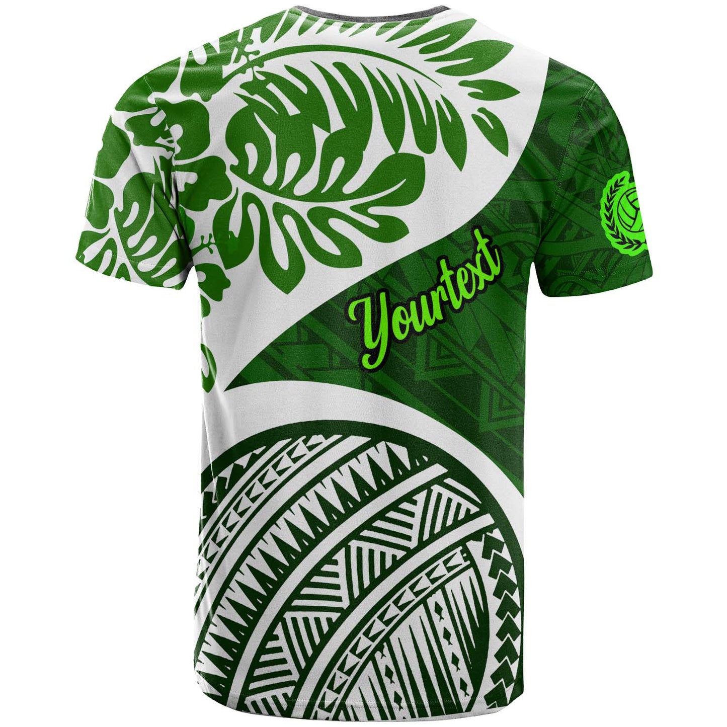 Hawaii Polynesian T-Shirt - Custom Hawaii Volleyball Team Hibicus Polynesian T-Shirt