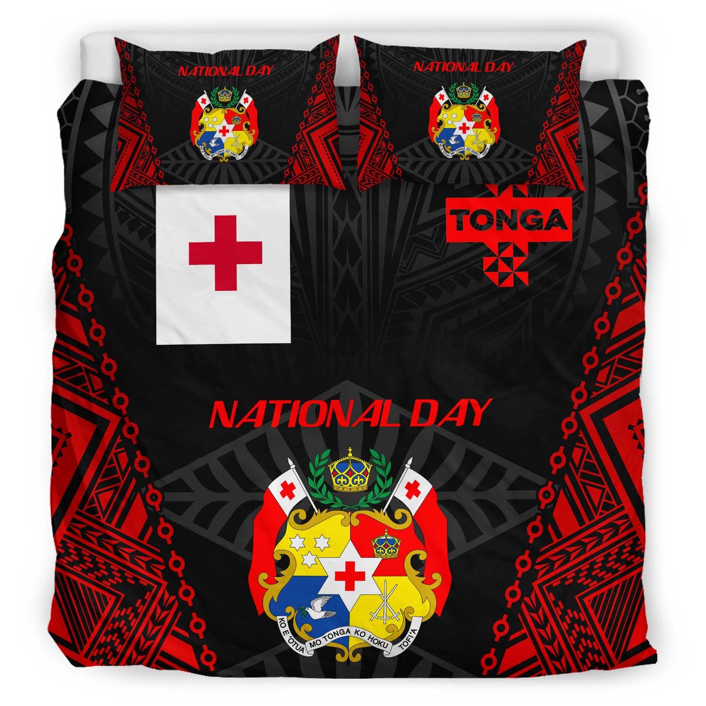 Tonga Bedding Set - Custom National Day Tonga Polynesian