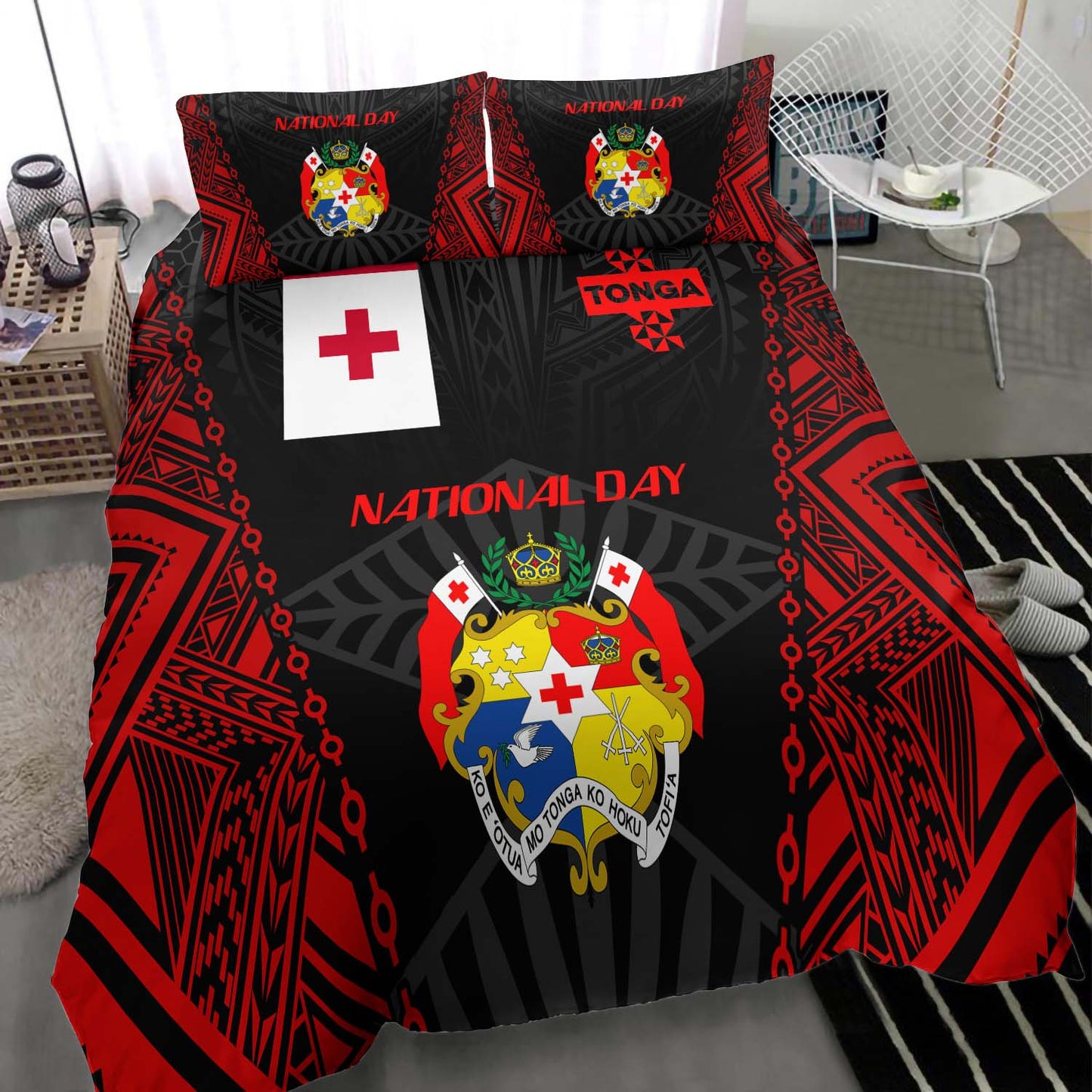 Tonga Bedding Set - Custom National Day Tonga Polynesian