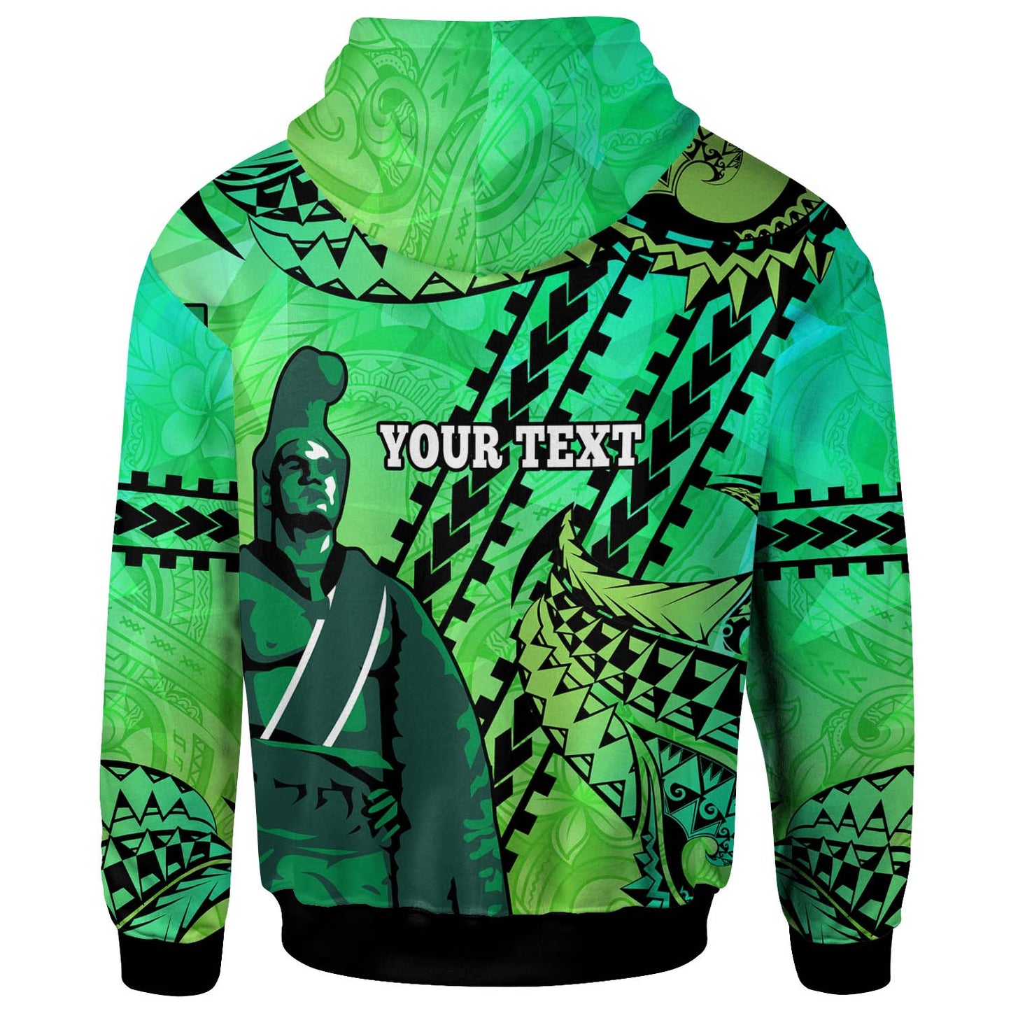 Hawaii Custom Personalised Hoodie - 'Aiea High School Home Of The Na Ali'i Tribal Pattern