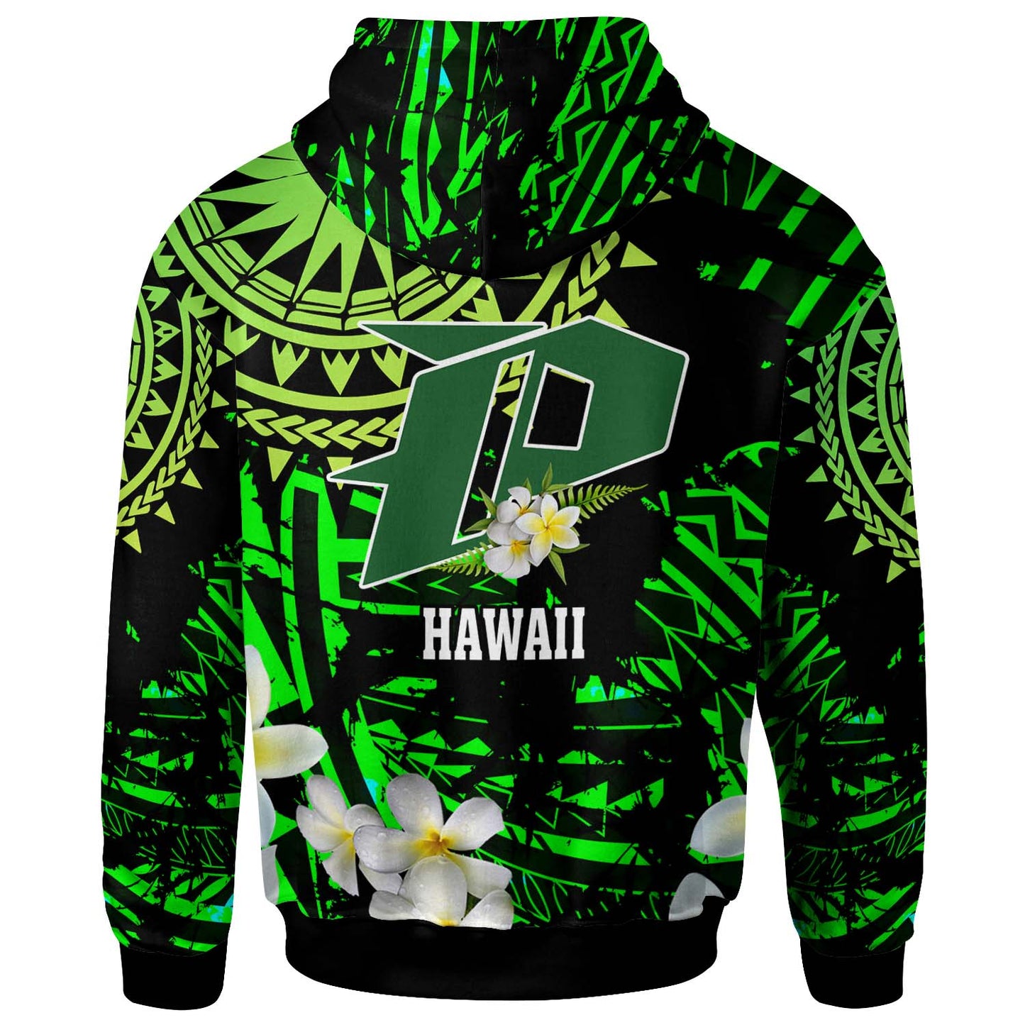 Hawaii Polynesian Hoodie - Pahoa High And Intermediate School with Polynesian Patterns