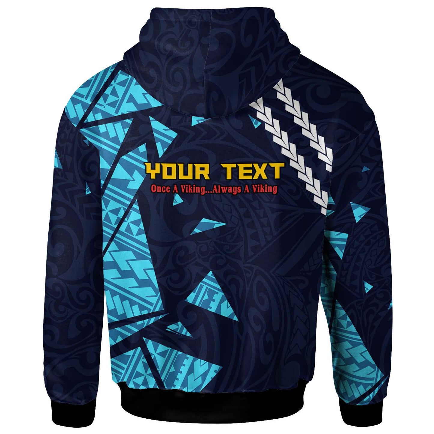 Hawaii Hilo High School Custom Personalised Polynesian Hoodie - Hilo High Vikings Polynesian Pride