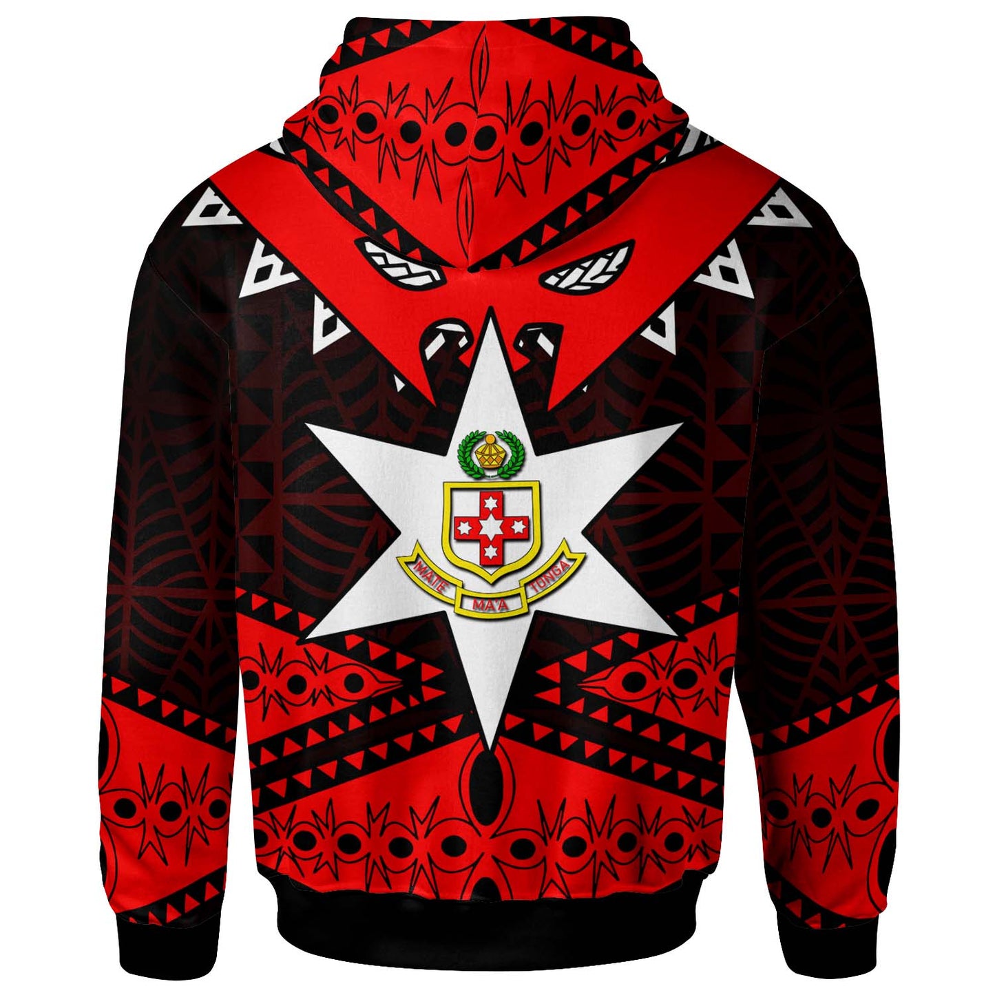 Tonga Custom Hoodie - Kolisi Tonga High School with Tonga Patterns Polynesian Culture
