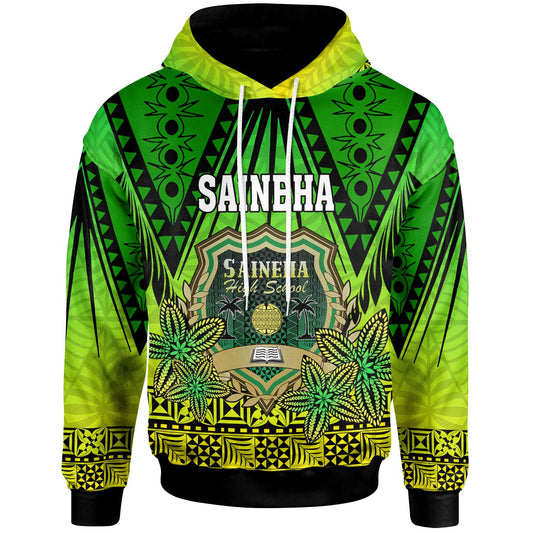 Tonga Polynesian Hoodie - Saineha High School with Tonga Patterns and Polynesian Culture