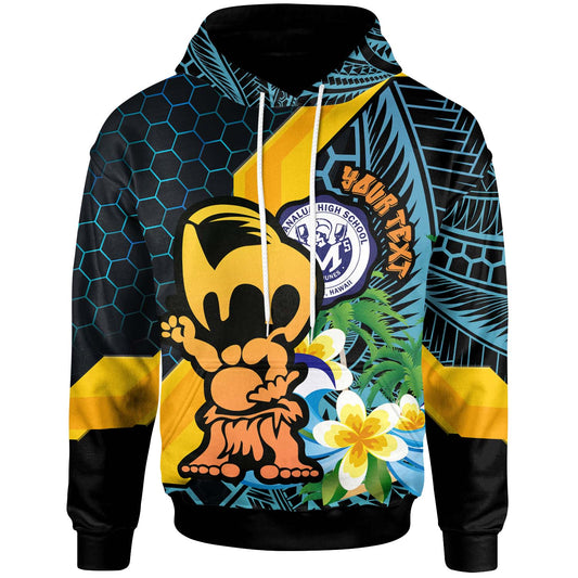 Hawaii Custom Hoodie - Moanalua High School Memehune Polynesian Tribal Pattern