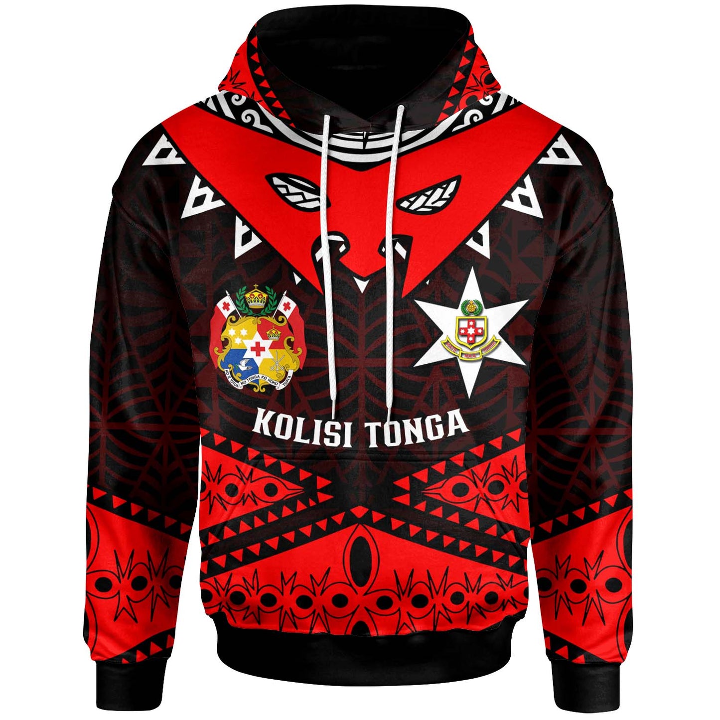 Tonga Custom Hoodie - Kolisi Tonga High School with Tonga Patterns Polynesian Culture