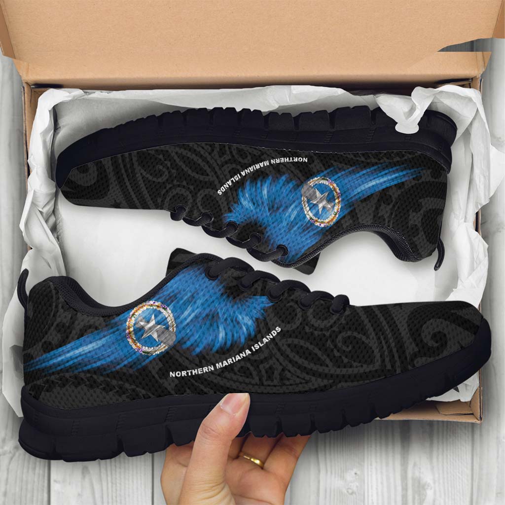 Northern Mariana Islands Sneakers - Flag Wing Sport Style
