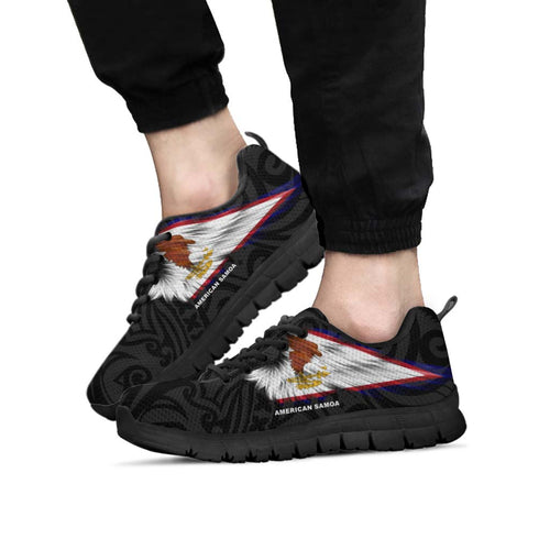 American Samoa Sneakers - Flag Wing Sport Style