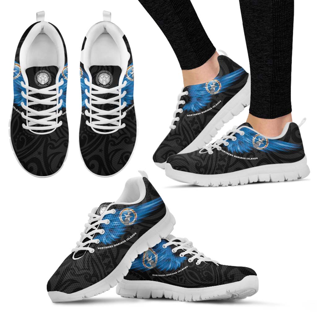 Northern Mariana Islands Sneakers - Flag Wing Sport Style