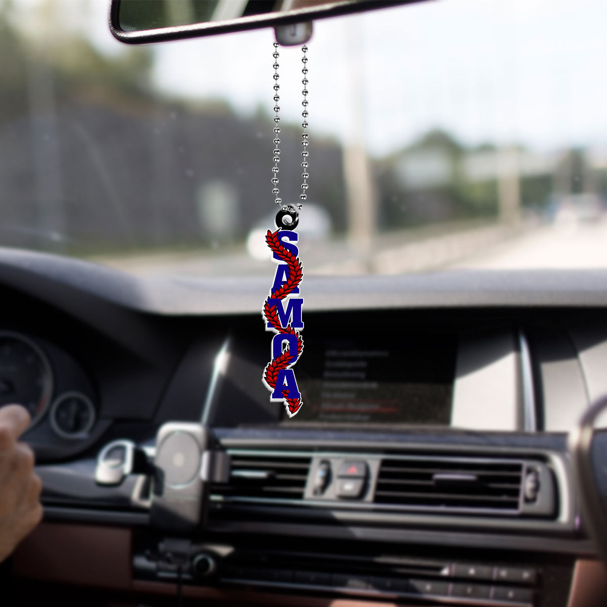 Samoa Car Hanging Ornament Floral Ulafala Lei Style