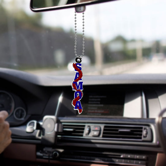 Samoa Car Hanging Ornament Floral Ulafala Lei Style