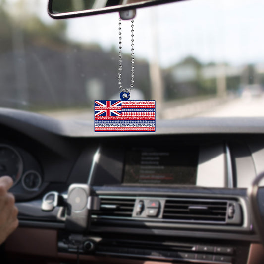 Hawaii Car Hanging Ornament Aloha Flag With Flower Lie Beautiful