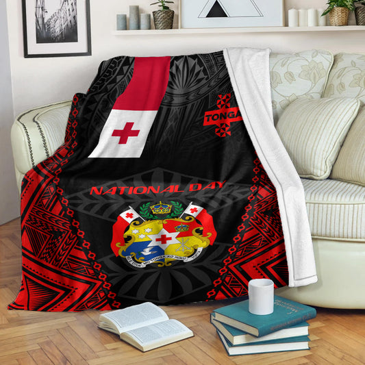 Tonga Premium Blanket - National Day Tonga Polynesian