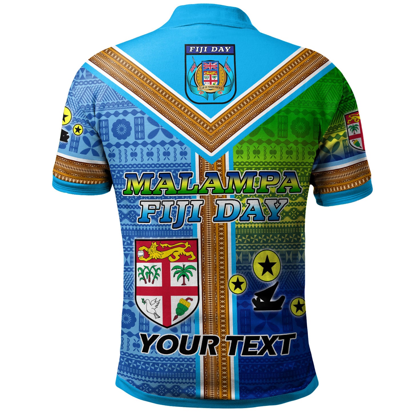 Malampa Fiji Day Polo Shirt - Custom Malampa Flag Fiji Tapa Patterns Polo Shirt