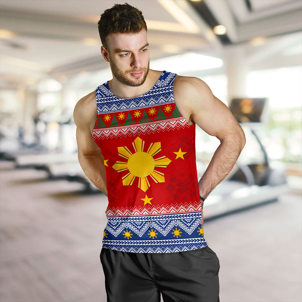 Philippines Filipinos Tank Top Maligayang Pasko Christmas Parol Style