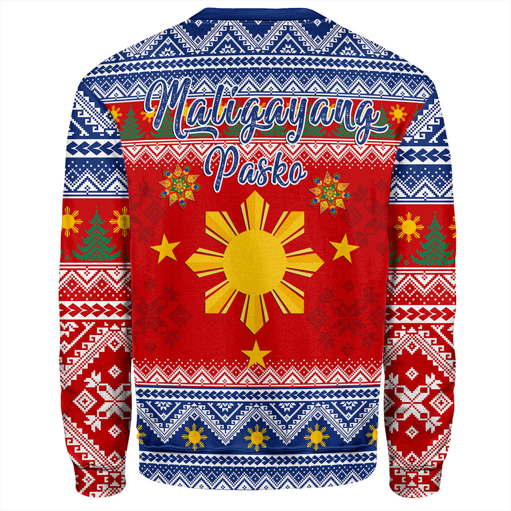 Philippines Filipinos Sweatshirt Maligayang Pasko Christmas Parol Style