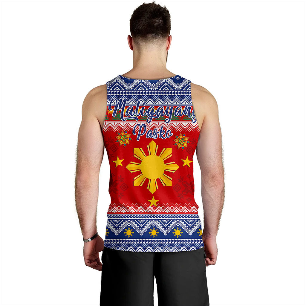 Philippines Filipinos Tank Top Maligayang Pasko Christmas Parol Style