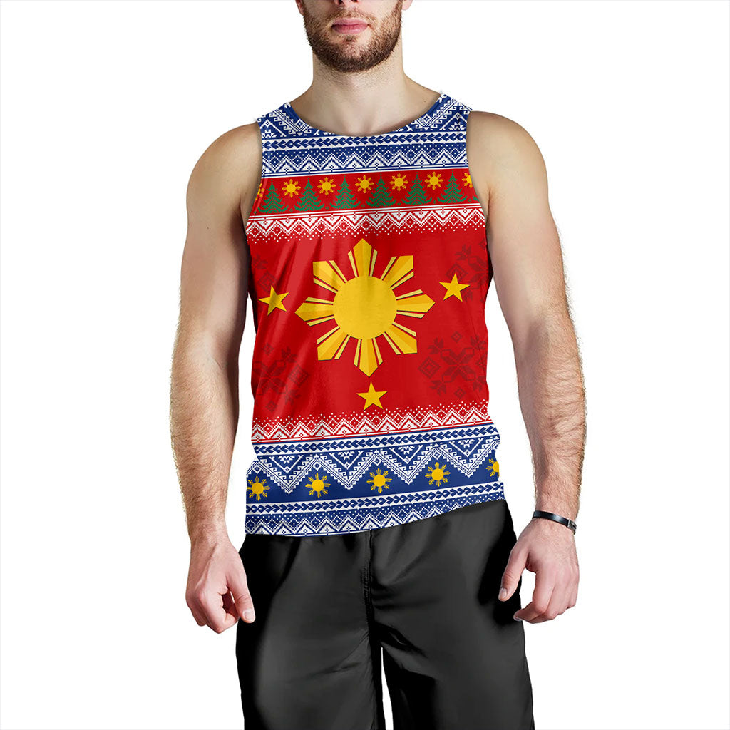 Philippines Filipinos Tank Top Maligayang Pasko Christmas Parol Style