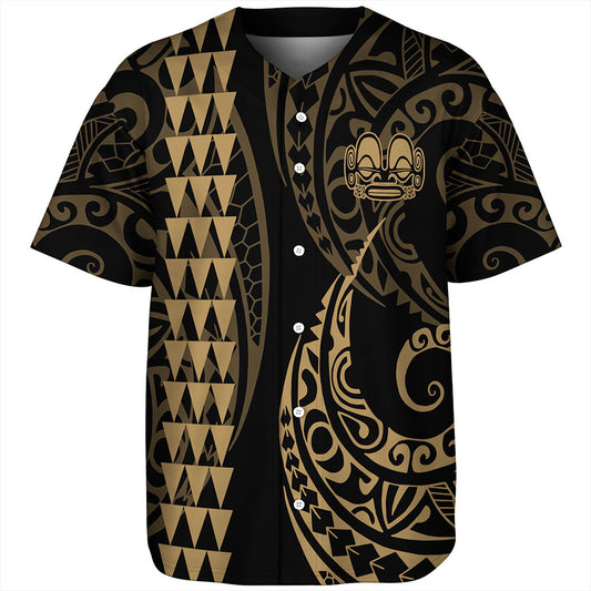 Marquesas Islands Baseball Shirt Kakau Style Ver.1