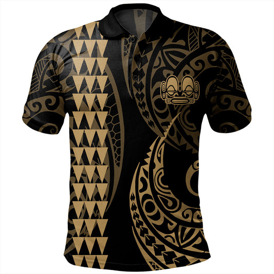Marquesas Islands Polo Shirt Kakau Style Ver.1