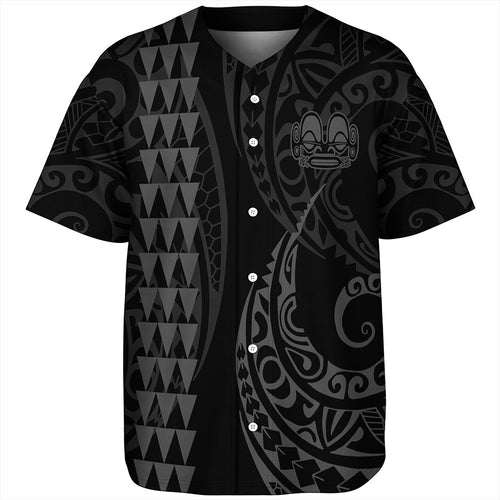 Marquesas Islands Baseball Shirt Kakau Style