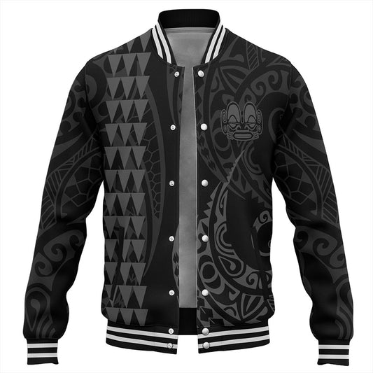 Marquesas Islands Baseball Jacket Kakau Style