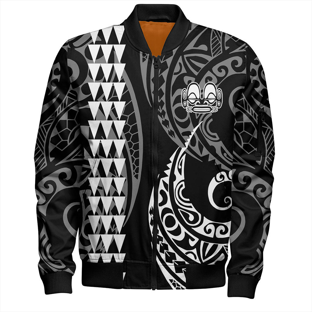 Marquesas Islands Bomber Jacket Kakau Style Ver.1