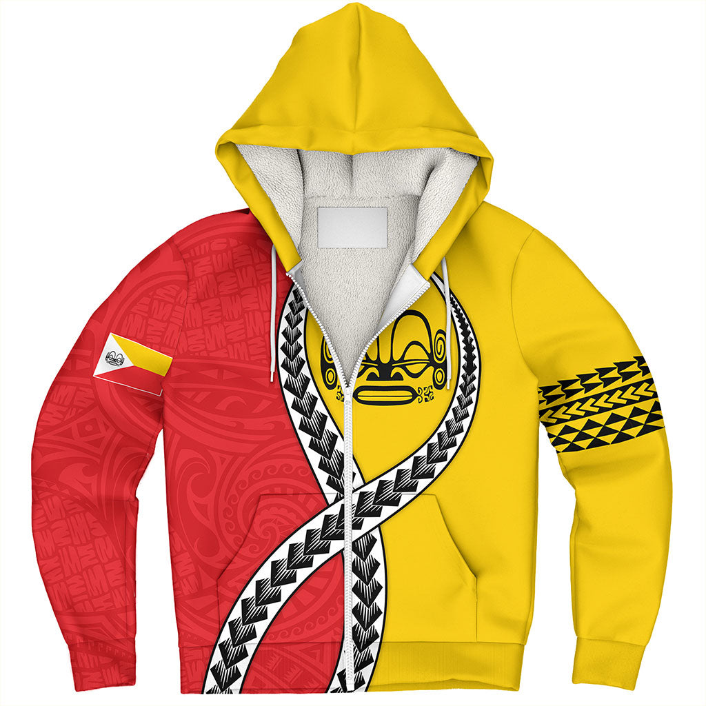 Marquesas Islands Sherpa Hoodie Tribal Polynesian In My Heart